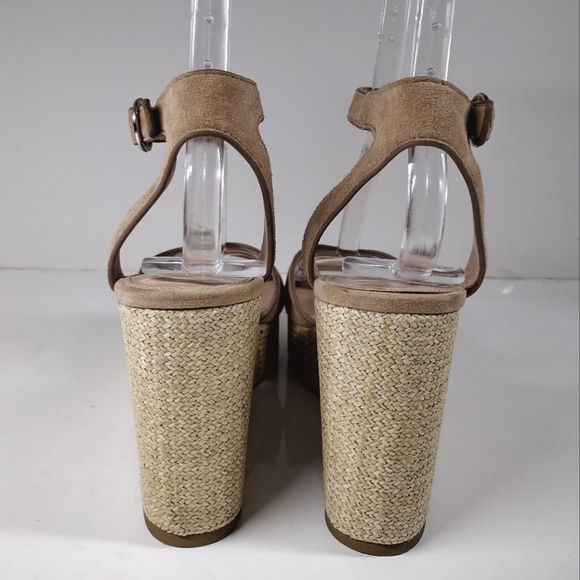 Steve Madden Tan Wedge Sandals (New w/ Defects) - Picture 5 of 9